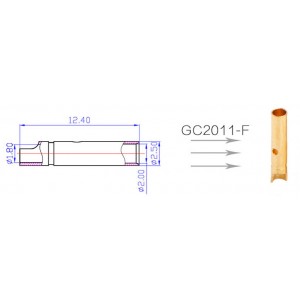 GC2011-F, 2.0mm Female Gold connector 30A
