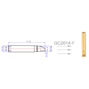 GC2014-F, 2.0mm Female Gold connector 30A
