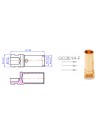 GC3514-F, 3.5mm Female Gold connector 50A