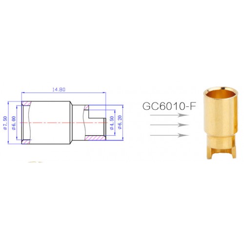 GC6010-F, Female connector 130A
