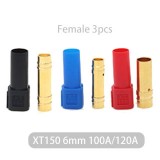 XT150 6mm 100A/120A female 3pcs