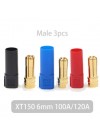 XT150 6mm 100A/120A male 3pcs