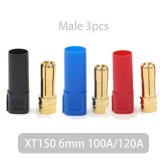 XT150 6mm 100A/120A male 3pcs