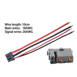 XT30PB-F with 18AWG and 26AWG wires